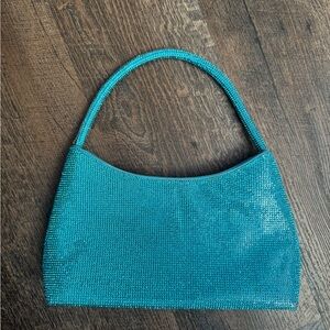 Shimmery blue Handbag